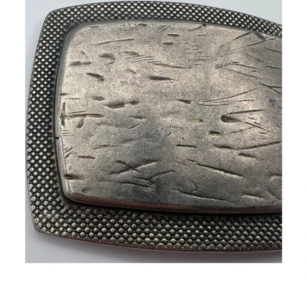 Vintage Style Belt Buckle‎ handcrafted look METAL metallic rustic